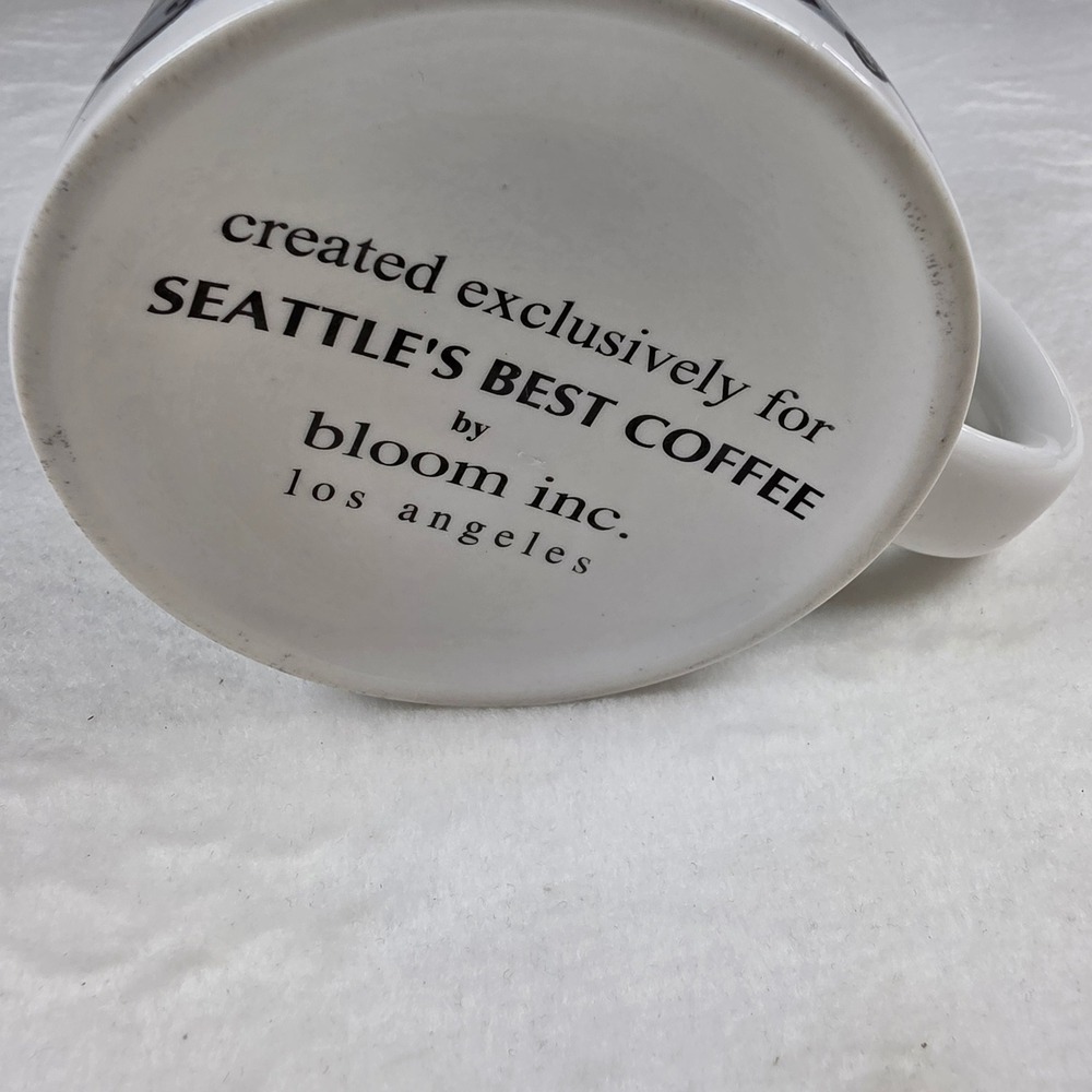 Seattle's Best Coffee Bloom Inc Los Angeles Pop Art Cafe Ceramic Coffee Mug - Picture 3 of 6